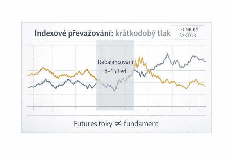 Zlato a stříbro čeká lednová zkouška: indexové převažování může krátkodobě „zatlačit“ na cenu